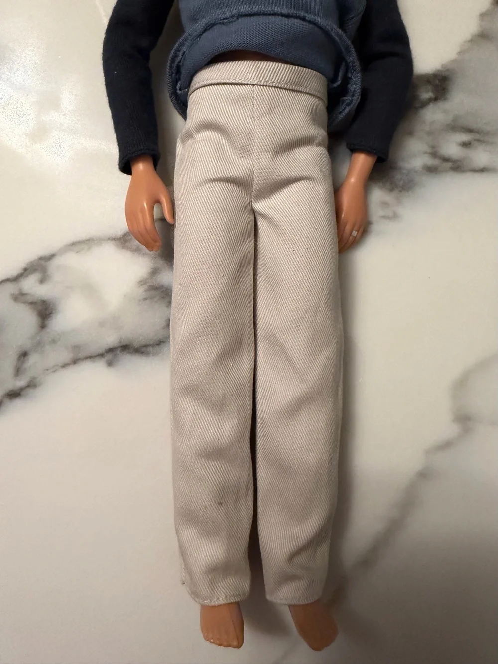 Retro 2003 Mattel Happy Family Alan Doll Raglan Shirt Beige Pants